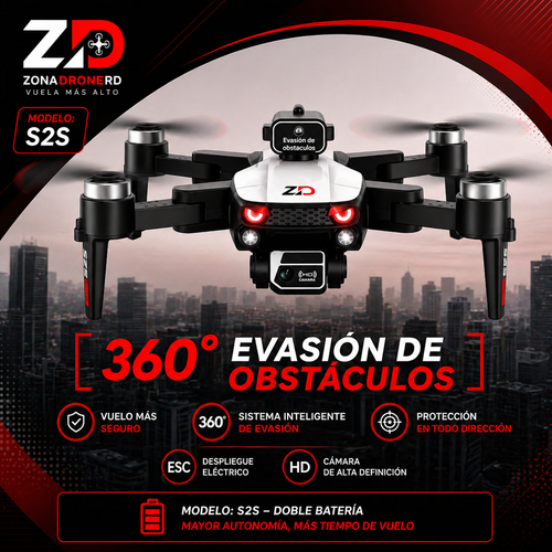 🚁 Drone S2S Series 4K – Potencia, estabilidad y doble duración de batería 🔋