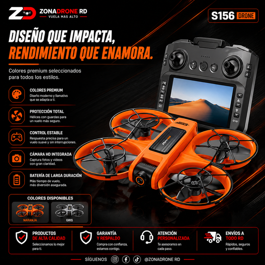 🚁 S156 Drone Premium | Diseño Compacto, Potencia Profesional 🔥