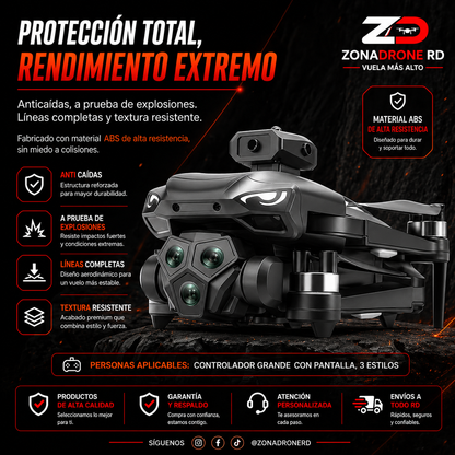 🚁 Evita Obstáculos como un Pro | Tecnología Inteligente en 4 Direcciones
