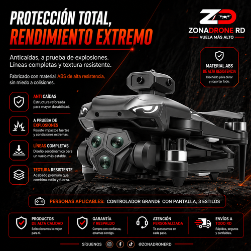🚁 Evita Obstáculos como un Pro | Tecnología Inteligente en 4 Direcciones